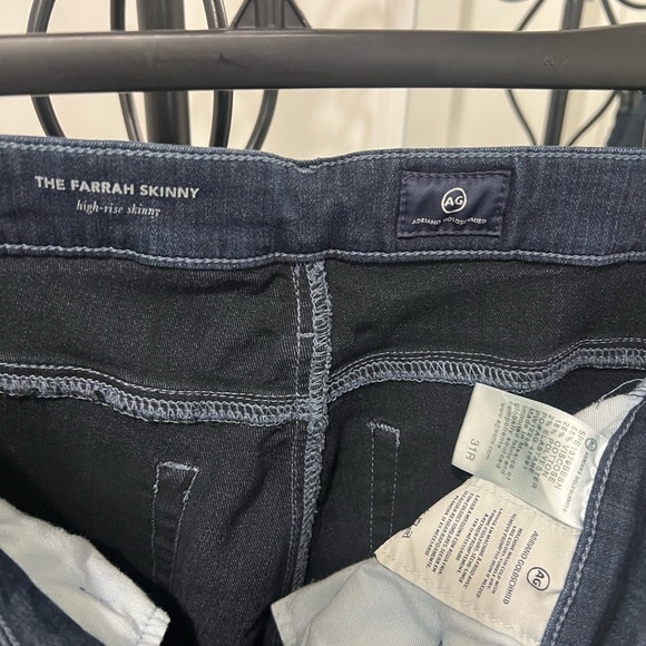 Adriano Goldschmied Dark Blue Denim Jeans The Farrah skinny. #007 - Picture 3 of 8